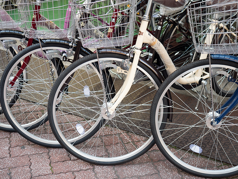 車のバンパー・自転車